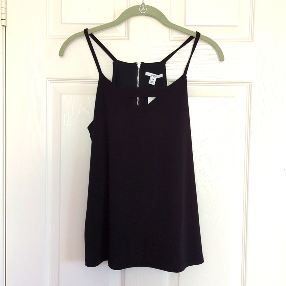 New Bar lll Elegant Evening Black Tank Top